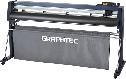 A Graphtec cutter featuring the word graphtec, ideal for Paint Protection Film training.